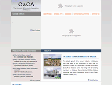 Tablet Screenshot of cnca.org.my